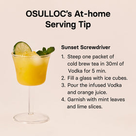 OSULLOC Sunset Peach on-the-go hydration bottle ready for travel.