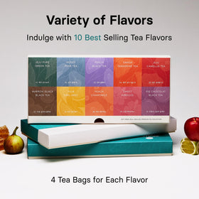 Osulloc tea bags variety display emphasizes daily flavor exploration