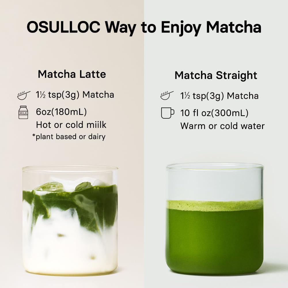 Osulloc Volcanic Isle Matcha packaging label conveying quality and origin