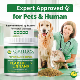 Osumex flax hull powder blended in smoothie for natural energy