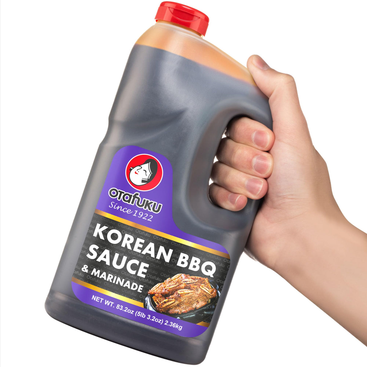 Kitchen counter with Otafuku bulgogi sauce bottle ready for cooking