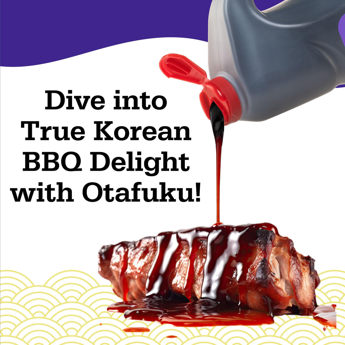 Beef marinating in Otafuku bulgogi sauce for bulgogi-ready flavor