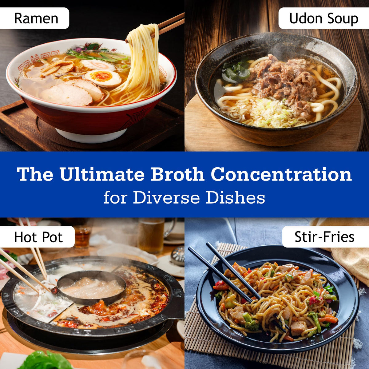 Otafuku multi-use pork broth suitable for soups, stir-fries, and sauces.