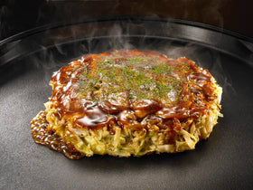 Otafuku Okonomiyaki flour packaging closeup showing quality packaging.
