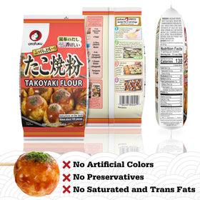 Otafuku Takoyaki flour ingredient blend shows umami-rich base