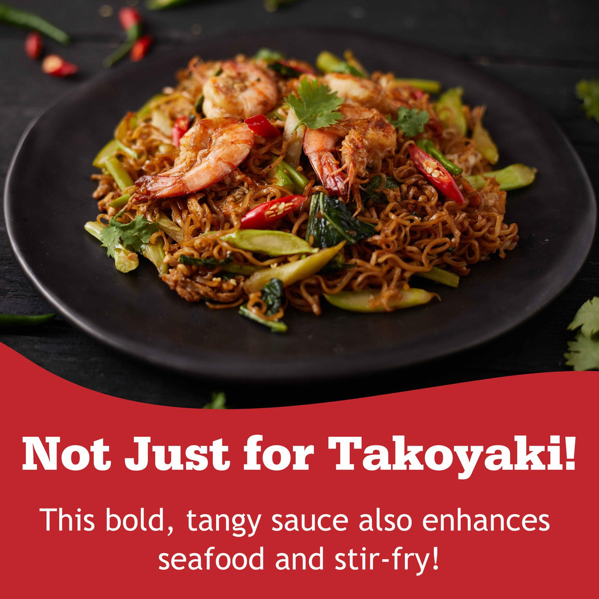 Otafuku Takoyaki Sauce closeup—savory glaze hints for restaurant-style results at home