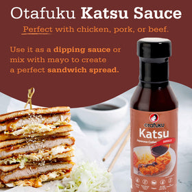Otafuku Tonkatsu Sauce for dipping crispy tonkatsu and vegetables.