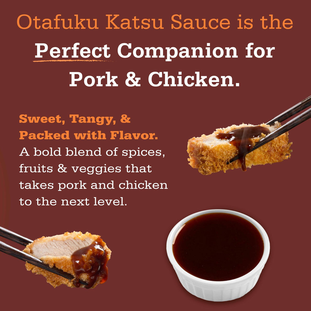 Otafuku Tonkatsu Sauce vegan label indicating dairy-free and plant-based.