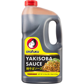 Otafuku Yakisoba sauce bottle label shown for authentic home flavor