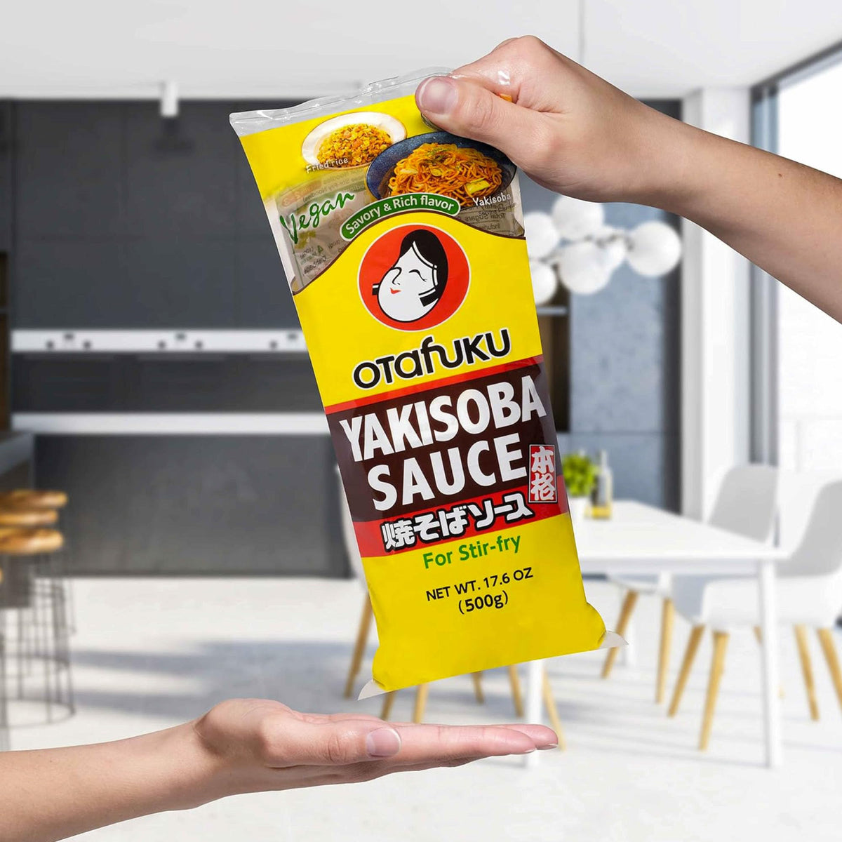 Otafuku Yakisoba Sauce heritage from Hiroshima adds authentic taste.