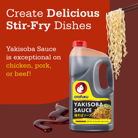 Vegan-friendly Otafuku Yakisoba sauce label highlights plant-based option
