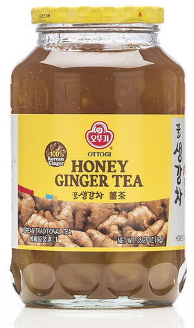 OTOKI Honey Ginger Tea bottle 1kg with real ginger and honey for cozy hot drinks.