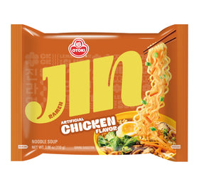 OTOKI Jin Ramen chicken with vegetables served steaming in bowl.