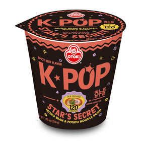 OTOKI K-POP Star's Secret Cup Noodle Spicy Beef cup: 120 calories, ready in 3 minutes