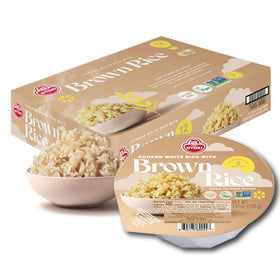 OTOKI sprouted brown rice bowl with steam for a quick, satisfying meal