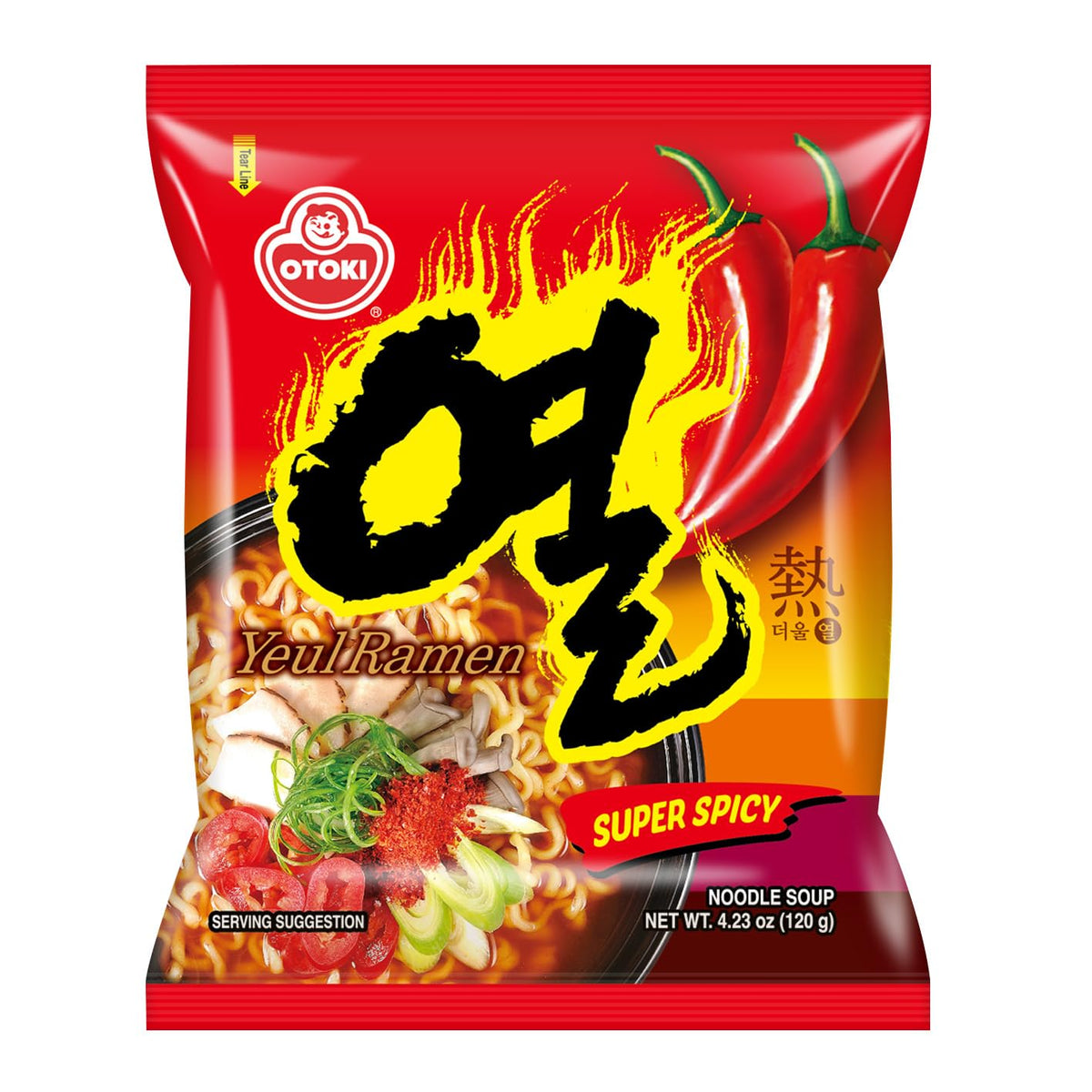 OTOKI YEUL Ramen extreme heat broth—bold flavor for spice lovers.