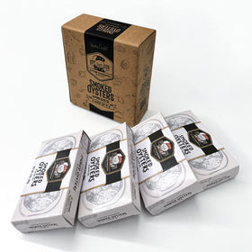 Otter Kingdom smoked oysters in olive oil 3oz can ready for gourmet snacking