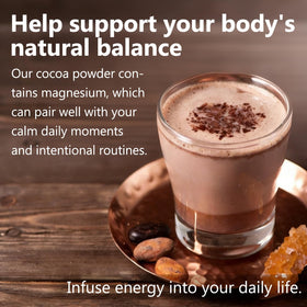 OUHENGTEK baking cocoa powder provides rich chocolate flavor for desserts and pastries.