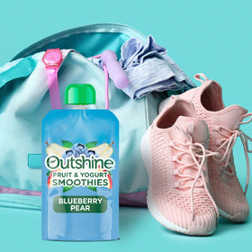 Outshine 24-pack of Blueberry Pear smoothies for family-friendly grab-and-go snacking