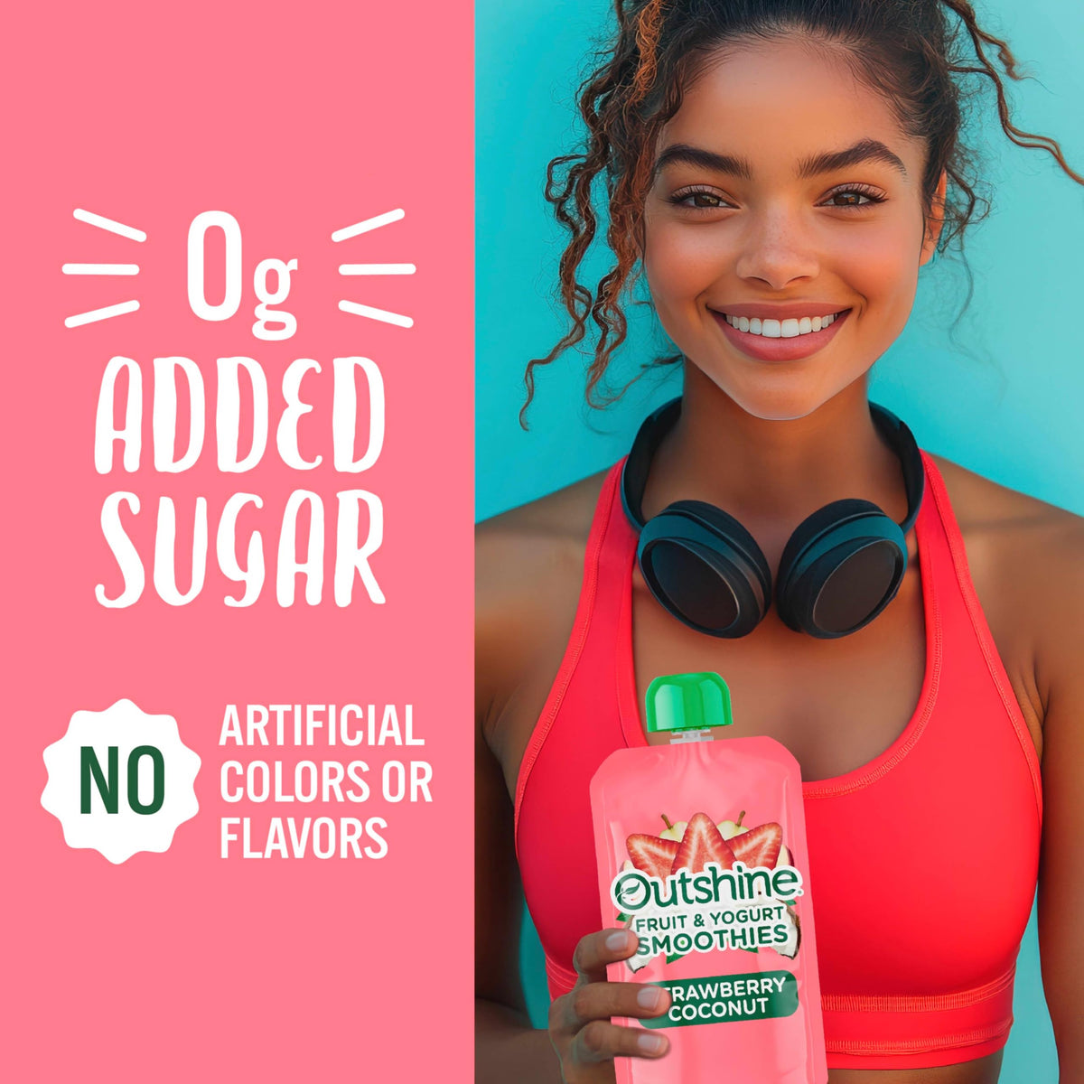 Outshine Smoothie ingredients close-up highlights real fruit and yogurt for tasty nourishment