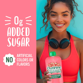 Outshine Smoothie ingredients close-up highlights real fruit and yogurt for tasty nourishment