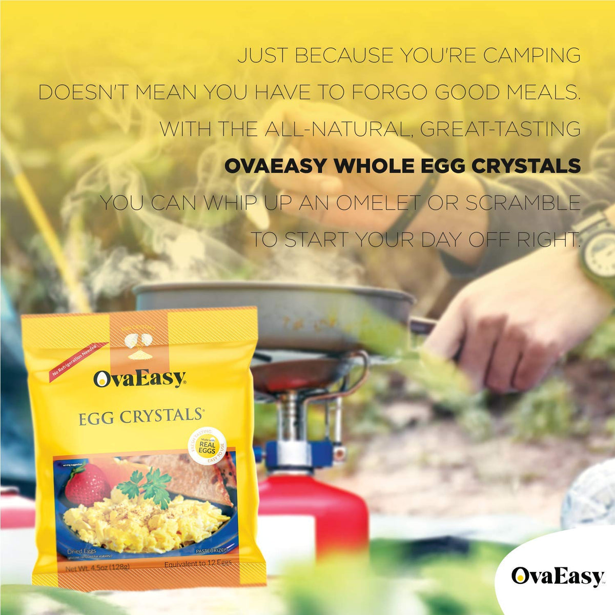 OvaEasy backpacking eggs provide convenient protein on trips.