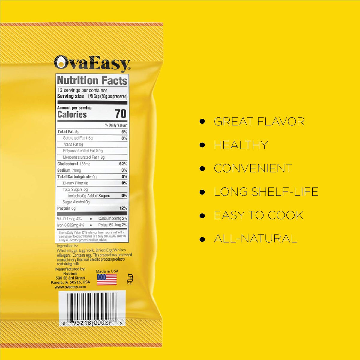 OvaEasy egg crystals kit ready for on-the-go breakfast on trails.