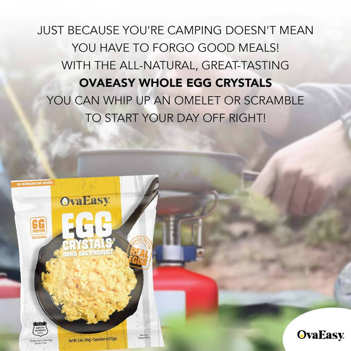 OvaEasy sealed buckets illustrate extended shelf life and storage stability.