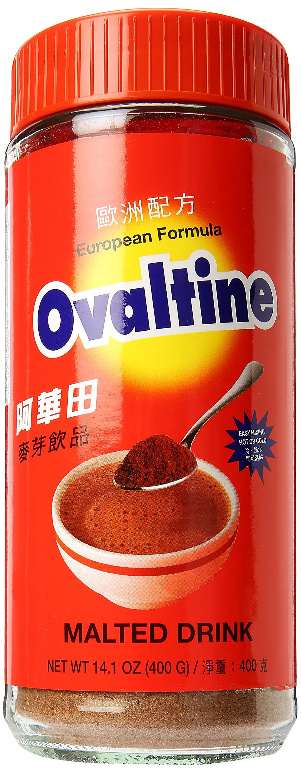Ovaltine European Formula can front with rich malt flavor and easy daily use.