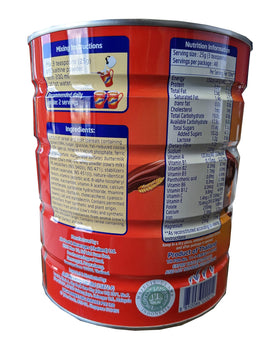 Ovaltine pouring image shows a quick, comforting malt beverage.