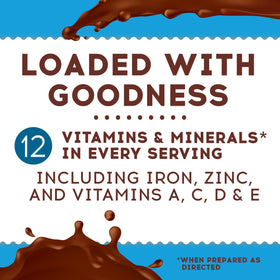 Close-up of Ovaltine label showing cocoa heritage