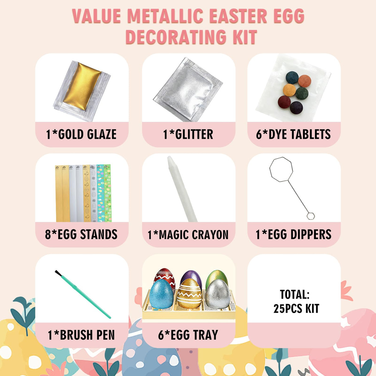 Ovenli kit featuring Glitter for sparkling accents on Easter eggs
