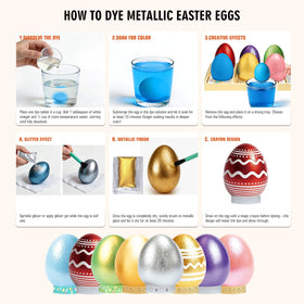 Ovenli glitter accents create sparkling eggs and festive decor.