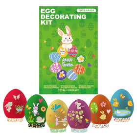 Ovenli easter kit drying trays protect finished eggs.