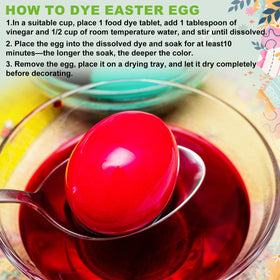 Ovenli egg holders eight-pack keep eggs steady during dyeing.