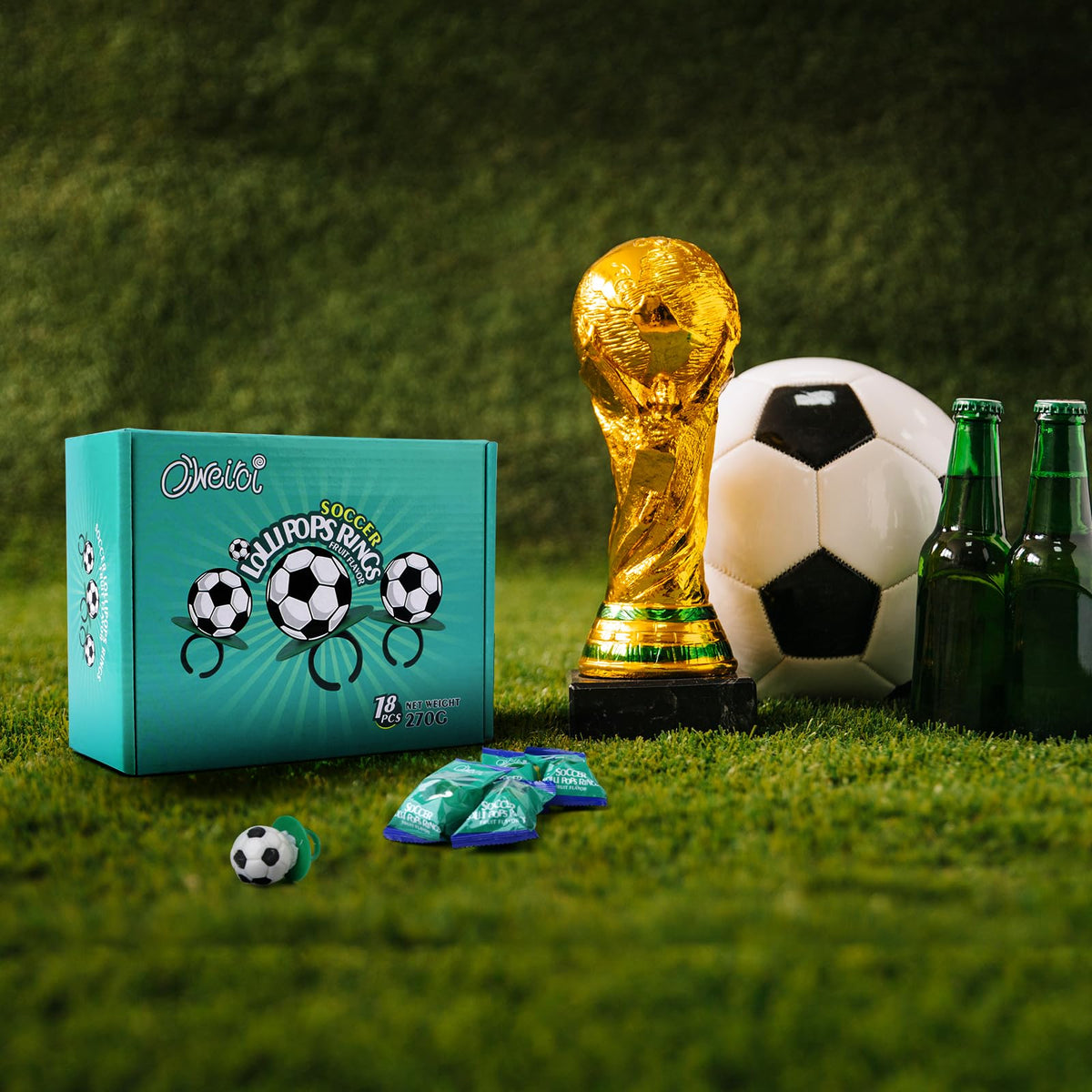 Oweiroi party-favor treats are ideal for birthdays and tailgates.