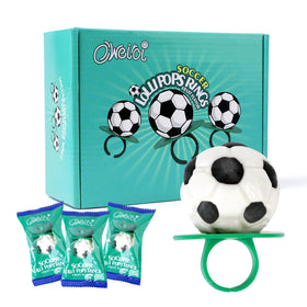 Oweiroi Soccer Ring Candy pack displayed for party treats and favors.