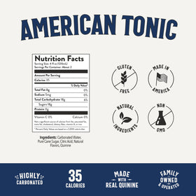 Owen's American Tonic 24-pack packaging underscores USA-made, family-owned craftsmanship