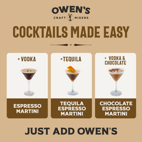 Owen's real coffee beans showcase premium ingredients