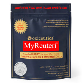 oxiceutics MyReuteri complete starter sachet pack showing mix for yogurt-like cultured dairy