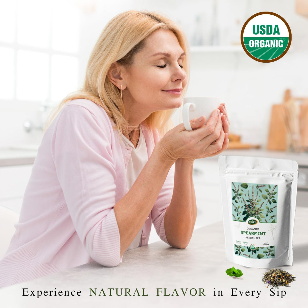 Oxify tea prepared hot or iced for versatile daily enjoyment