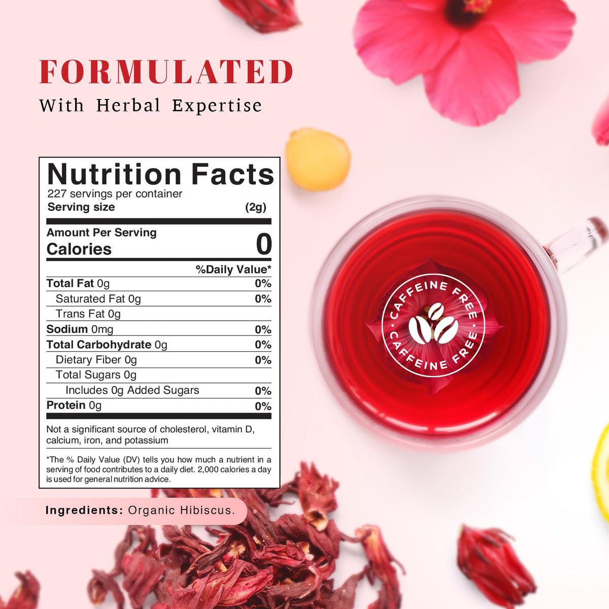 Oxify Organic Hibiscus tea hot cup ready for a refreshing moment