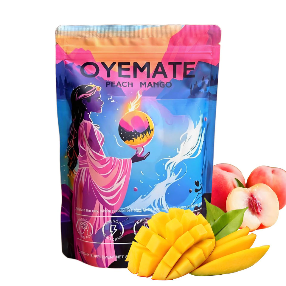 OYEMATE Yerba Mate Instant Tea packaging with freshness seal for on-the-go energy.