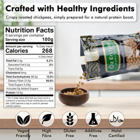 OZ ERCIYES roasted chickpeas handy for on-the-go snacking.