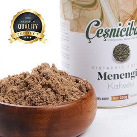 OZ ERCIYES Menengic cup steaming with inviting pistachio aroma.