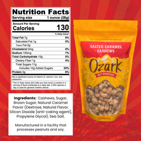Ozark Nut Roasters Grab-and-Go Pouch, convenient snack when you’re busy or traveling.