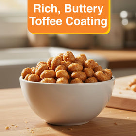 P-Nuttles Butter Toffee Peanuts served in a bowl for tasting