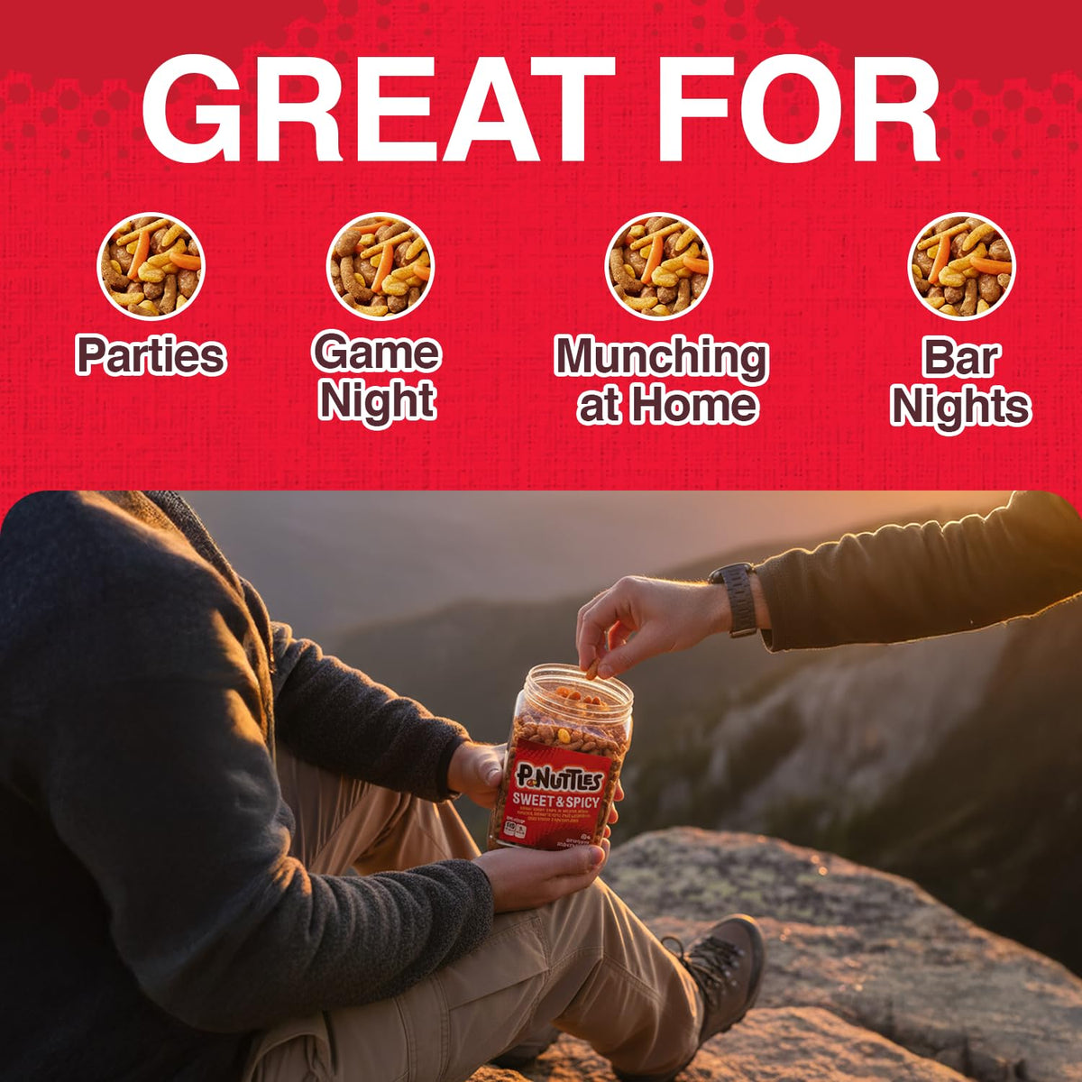P-Nuttles sesame sticks deliver savory crunch in every bite.