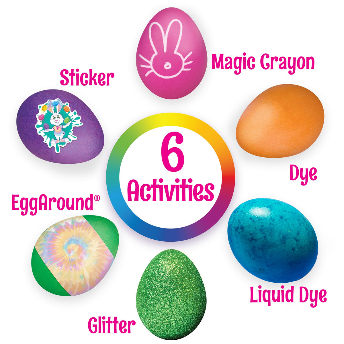 PAAS Cosmic Egg Dying Kit contents for space-themed egg designs