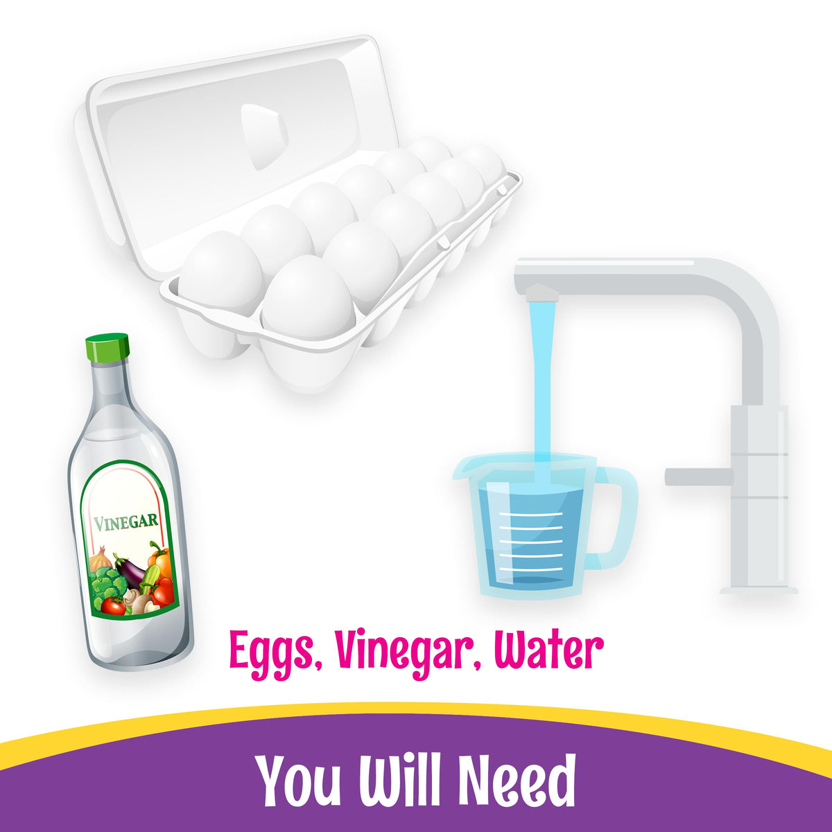 PAAS drying tray provides a mess-free surface for finished eggs.